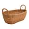 Hello Honey® Small Natural Handwoven Wicker Basket with Handles